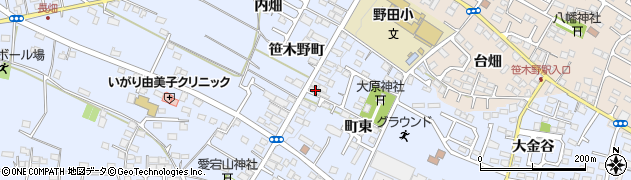 福島県福島市笹木野笹木野町14周辺の地図