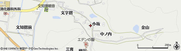 福島県福島市山口小坂周辺の地図