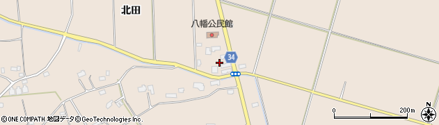 福島県相馬市坪田（北田）周辺の地図