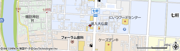 新潟県新潟市南区七軒152周辺の地図
