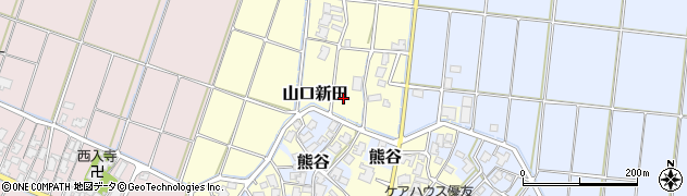 新潟県新潟市西蒲区山口新田周辺の地図