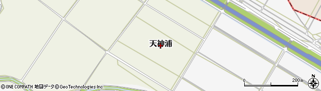 新潟県五泉市天神浦周辺の地図