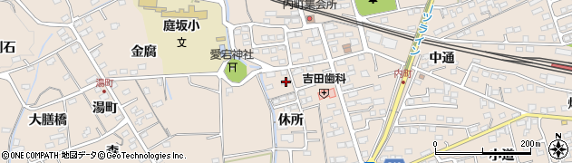 福島県福島市町庭坂休所13周辺の地図