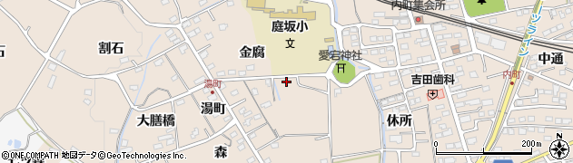 福島県福島市町庭坂愛宕堂周辺の地図