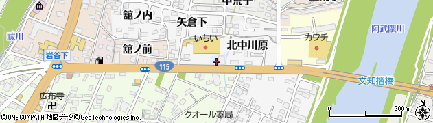 福島県福島市蝦貫周辺の地図