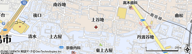 福島県福島市泉（上谷地）周辺の地図