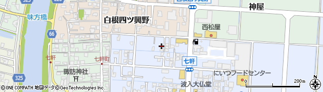 新潟県新潟市南区七軒272周辺の地図