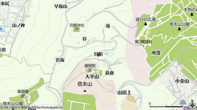 〒960-8252 福島県福島市御山の地図