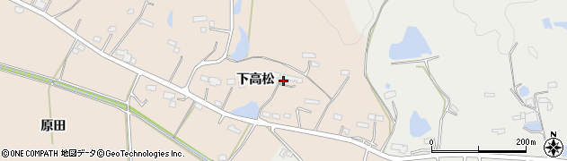 福島県相馬市坪田（下高松）周辺の地図