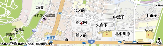 福島県福島市舘ノ内周辺の地図