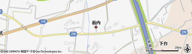 福島県相馬市今田（薮内）周辺の地図
