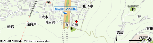 福島県福島市御山清水周辺の地図