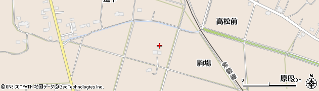福島県相馬市坪田駒場周辺の地図