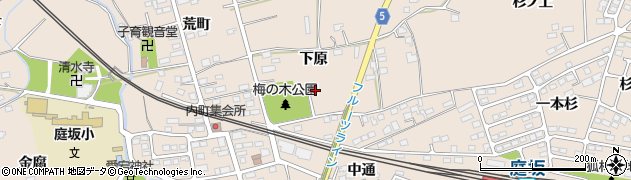 福島県福島市町庭坂下原周辺の地図