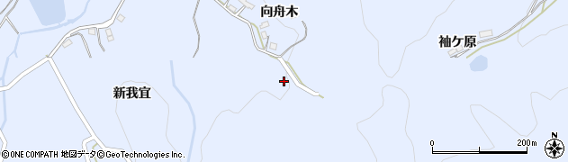 福島県伊達市保原町富沢向舟木75周辺の地図