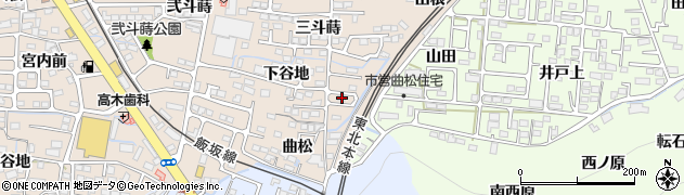福島県福島市泉下谷地2周辺の地図