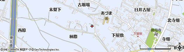 福島県福島市笹木野（末梨下）周辺の地図