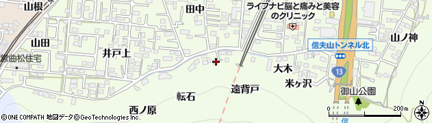 福島県福島市御山遠背戸9周辺の地図