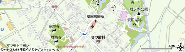 阿賀野市立安田図書館周辺の地図