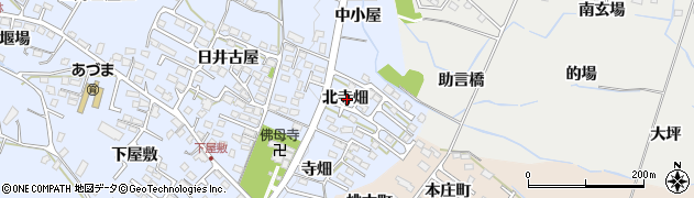 福島県福島市笹木野（北寺畑）周辺の地図
