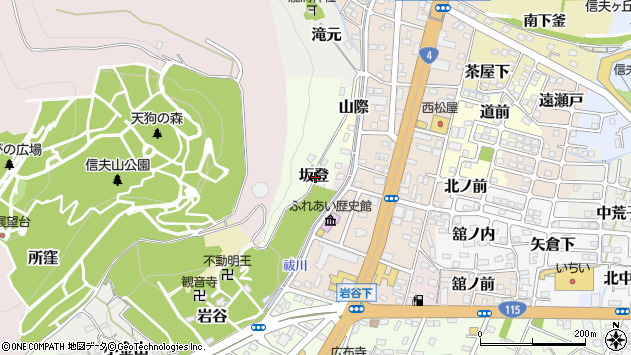 〒960-8242 福島県福島市坂登の地図