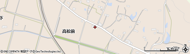 福島県相馬市坪田高松前周辺の地図
