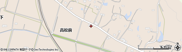 福島県相馬市坪田（高松前）周辺の地図