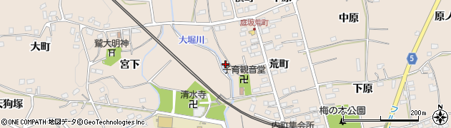 福島県福島市町庭坂北原周辺の地図