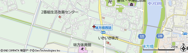 新潟県新潟市南区味方101周辺の地図