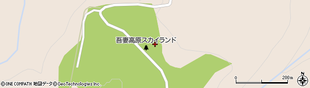 福島県福島市町庭坂（蓬平）周辺の地図