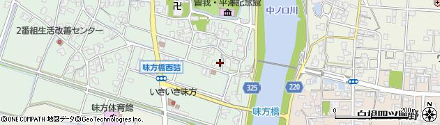 新潟県新潟市南区味方62周辺の地図