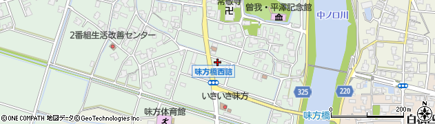 新潟県新潟市南区味方72-8周辺の地図