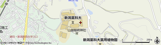 新潟薬科大学周辺の地図