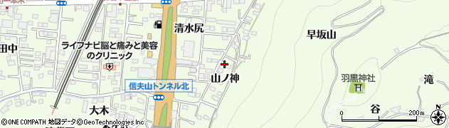 福島県福島市御山山ノ神8周辺の地図