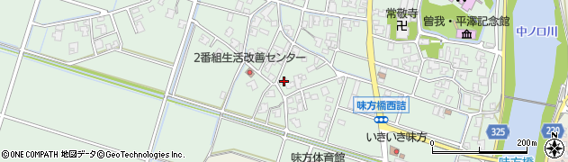 新潟県新潟市南区味方169周辺の地図