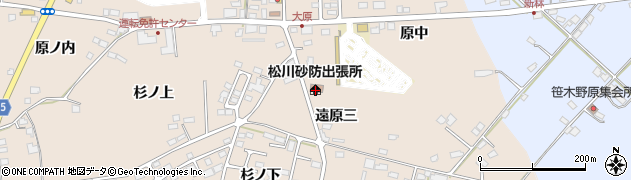 福島県福島市町庭坂（遠原三）周辺の地図