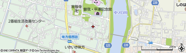 新潟県新潟市南区味方57周辺の地図