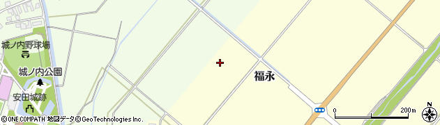 新潟県阿賀野市福永周辺の地図