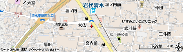 福島泉郵便局周辺の地図