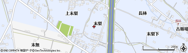 福島県福島市笹木野（末梨）周辺の地図