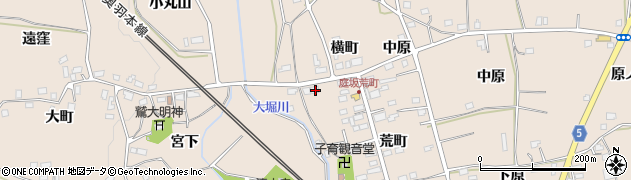 福島県福島市町庭坂横町5周辺の地図