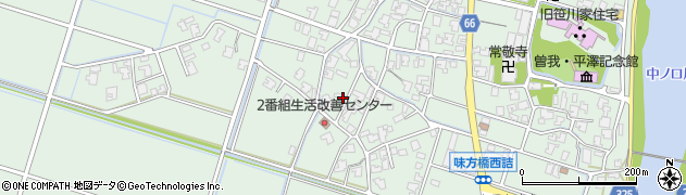 新潟県新潟市南区味方142周辺の地図
