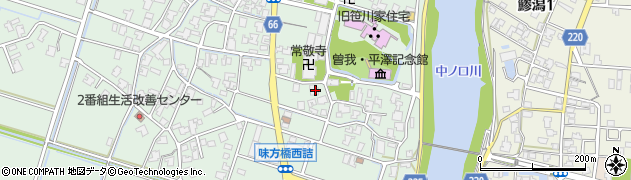 新潟県新潟市南区味方43周辺の地図