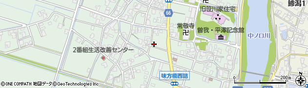 新潟県新潟市南区味方113周辺の地図