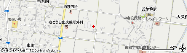 福島県福島市岡部（中条）周辺の地図