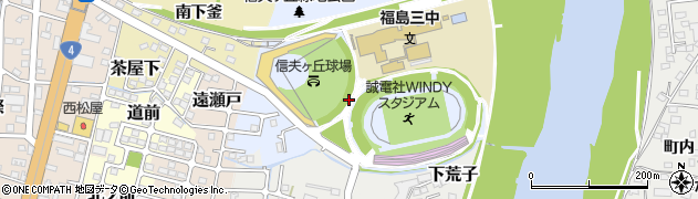福島県福島市古川周辺の地図