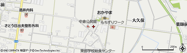 福島県福島市岡部（倉ノ内）周辺の地図