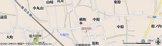福島県福島市町庭坂横町18周辺の地図