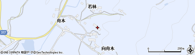 福島県伊達市保原町富沢向舟木8周辺の地図