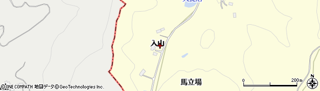 福島県伊達市保原町高成田入山周辺の地図